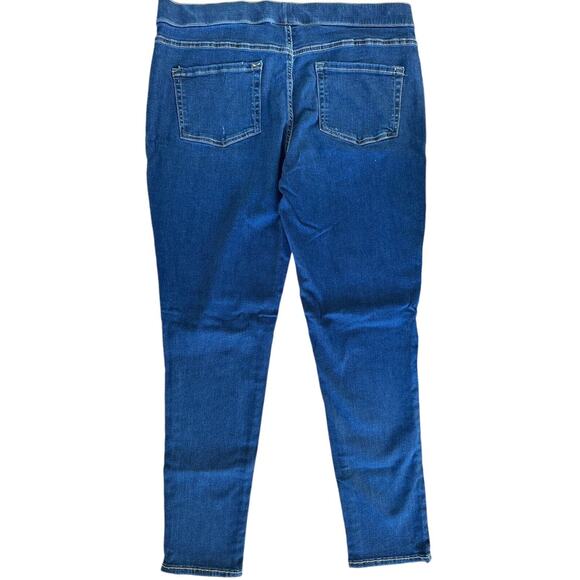 Cat & Jack Youth Girl's Mid-Rise Pull-On Jeggings Size 18 Plus Dark Vintage Blue - Picture 2 of 8